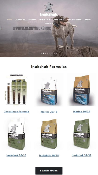 Inukshuk storefront and formula catalog