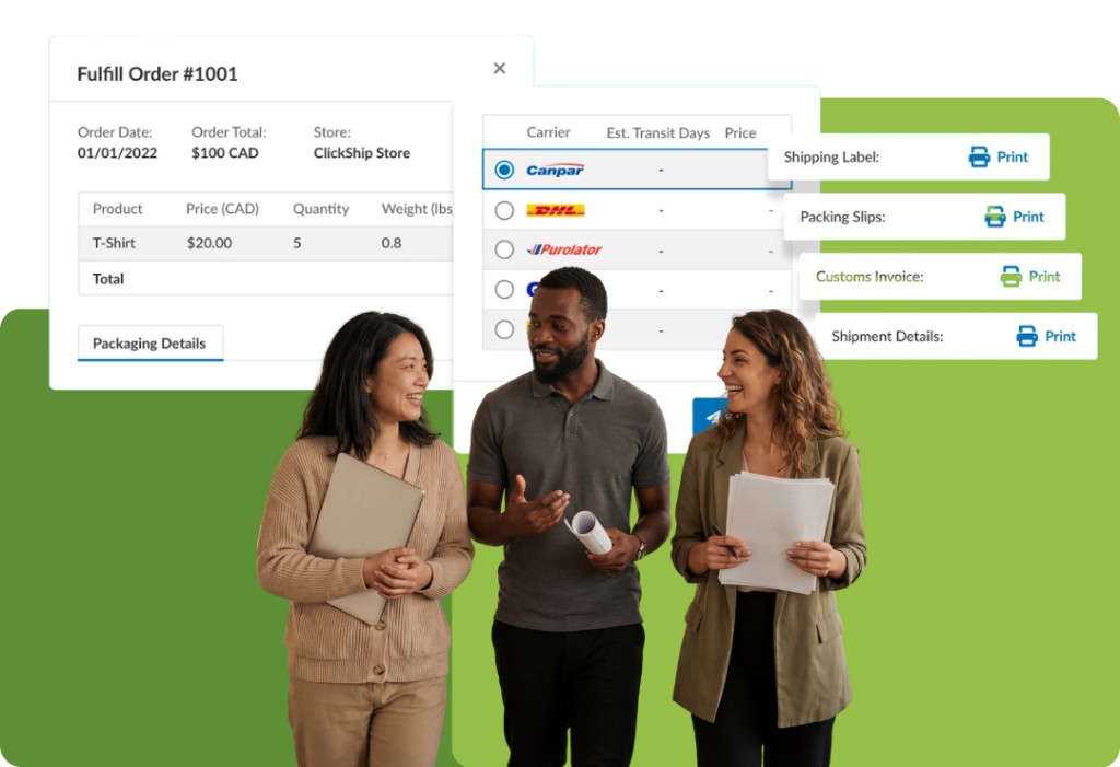 Wholesale portal with live freight on the same account